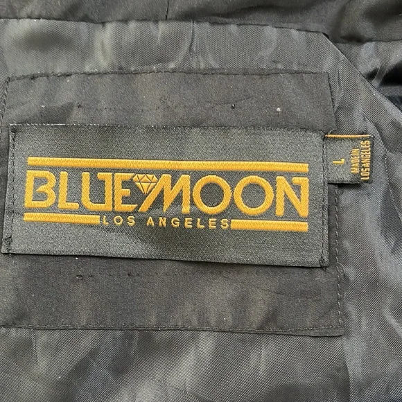 BlueMoon Streetwear Black Windbreaker size Large - Picture 7 of 12